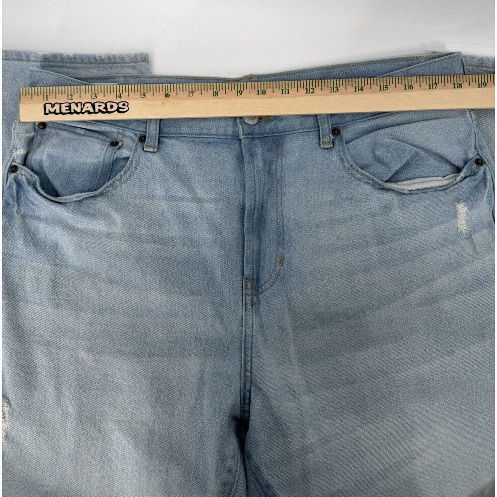PacSun Slim Taper Jeans Mens 36x32 Light Wash Distressed Denim Casual - Picture 5 of 7
